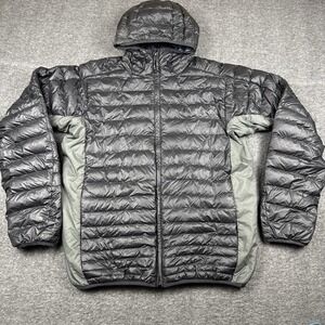 Cotopaxi Fuego Jacket Men XL Black Down Hooded Full Zip Packable Hiking *READ